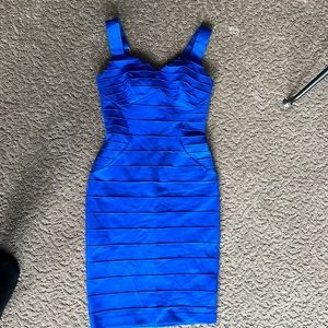 Ted baker blue body con dress 2